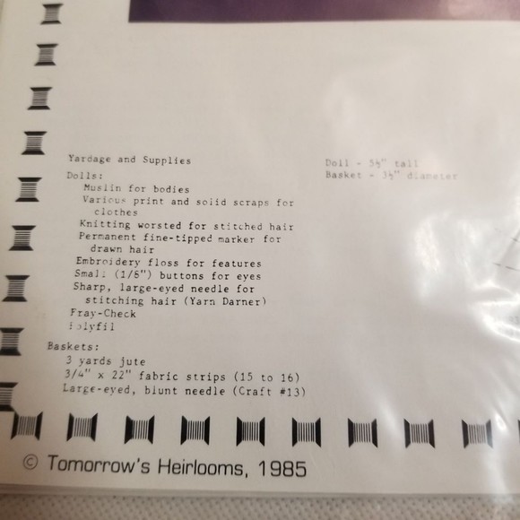 1985 Tomorrow's Heirlooms quilt patterns Pat033 - Picture 4 of 7